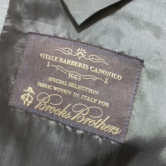Brooks Brothers s Mens Blazer Sports Coat Gray Business Preowned 41R W35 FLAW - Picture 8 of 15